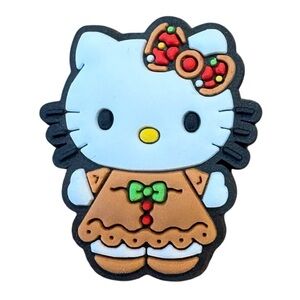 Gingerbread Hello Kitty Christmas Croc Charm